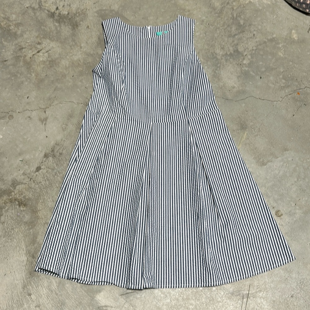 WB‎ Sleeveless Dress Blue/white Stripe / Size L / Mm-18